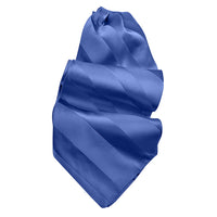 Tonal Stripe Silk Satin Woven Jacquard Ascot in Choice of 24 Colors by Dion