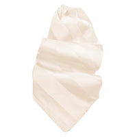 Tonal Stripe Silk Satin Woven Jacquard Ascot in Choice of 24 Colors by Dion