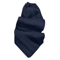 Tonal Stripe Silk Satin Woven Jacquard Ascot in Choice of 24 Colors by Dion