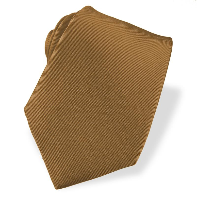 Solid Gros Grain Silk Faille Tie in Choice of 12 Darker, Basic Colors by Dion Neckwear
