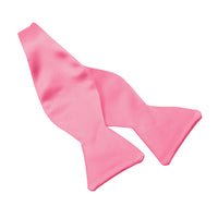 Solid Silk Satin Woven Jacquard Bow Tie in 19 Bold Colors (Choice of Styles) by Dion Neckwear