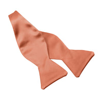 Solid Silk Satin Woven Jacquard Bow Tie in 19 Bold Colors (Choice of Styles) by Dion Neckwear