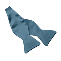 Solid Silk Satin Woven Jacquard Bow Tie in 19 Bold Colors (Choice of Styles) by Dion Neckwear