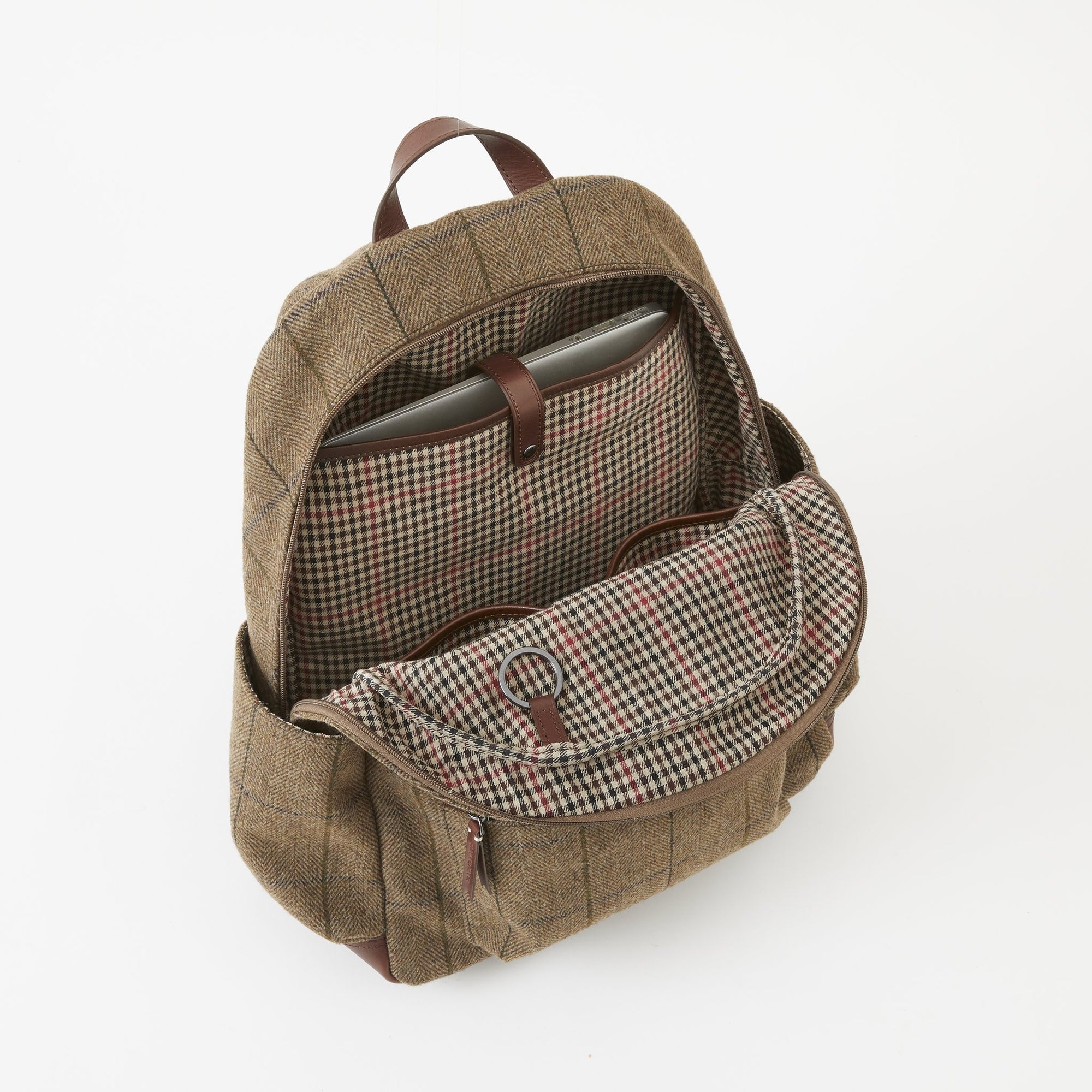 Clark Backpack in Brown Tweed by Baekgaard