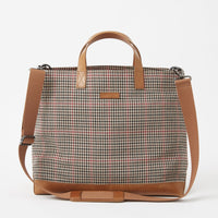 Oliver Metro Tote in Cotton Tattersall Plaid by Baekgaard