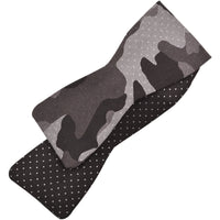 Camouflage and Dot Reversible Silk Panama Bow Tie in Black, Charcoal, and Grey by Dion Neckwear