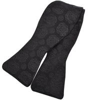 Black Medallion Silk Woven Jacquard Bow Tie in Choice of Styles by Dion Neckwear