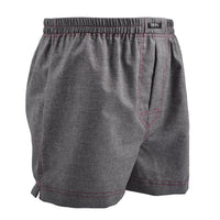 Micro Neat Cotton Jacquard Boxer Shorts in Graphite by Dion
