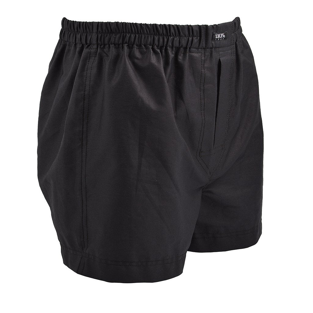 Natte Cotton Jacquard Boxer Shorts in Onyx by Dion
