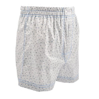 Micro Floral Cotton Jacquard Boxer Shorts in Grey by Dion