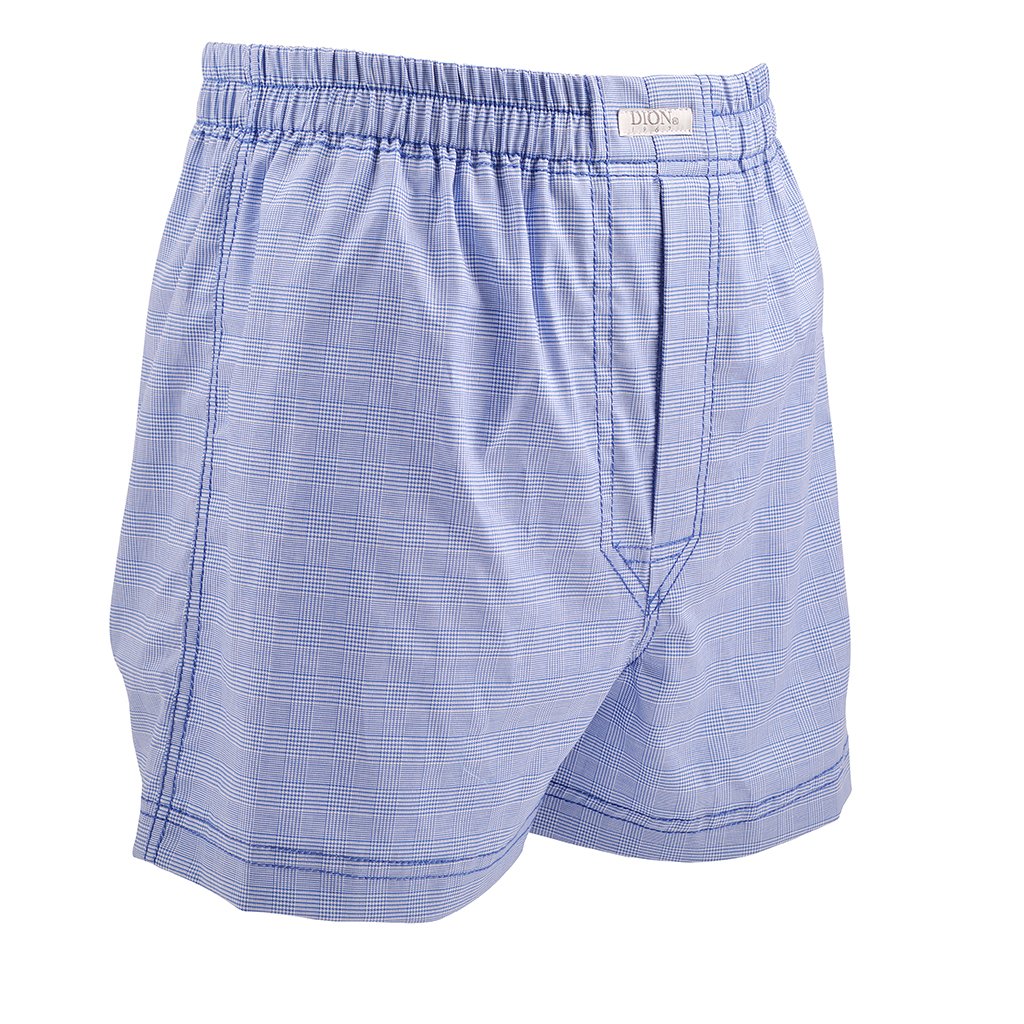 Blue Check Boxer Shorts