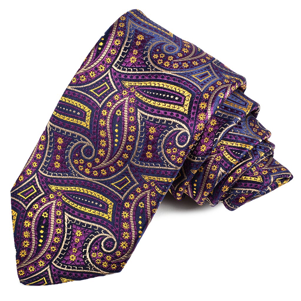 eggplant mens tie