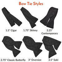 Red Tonal Rosebud Silk Woven Jacquard Bow Tie in Choice of Styles (Regular and Long Length) by Dion Neckwear