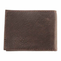 Bryce Bison Leather Front Pocket Wallet in Briar by T.B. Phelps
