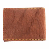 Bryce Bison Leather Front Pocket Wallet in Tan by T.B. Phelps