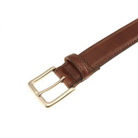 Colombia Calfskin Dress Belt in Briar by T.B. Phelps
