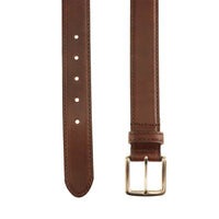 Colombia Calfskin Dress Belt in Briar by T.B. Phelps