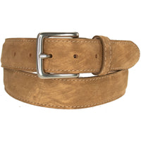 Colombia Washed Calfskin Leather Belt in Tan by T.B. Phelps