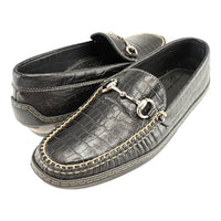 Alligator Embossed Leather Horse Bit Driver in Black by T.B. Phelps