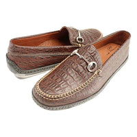 Alligator Embossed Leather Horse Bit Driver in Briar by T.B. Phelps