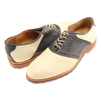David Oxford Saddle Shoe in Ivory/Navy by T.B. Phelps