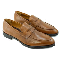 Zurich Deerskin Penny Loafer in Whiskey by Alan Payne Footwear