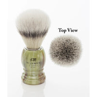 Synthetic Lux Shaving Brush in Malachite Green by St. James of London