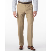 Comfort-EZE Micro Nano Performance Gabardine Trouser in Tan, Size 36 (Dunhill Traditional Fit) by Ballin