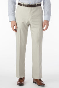 Comfort-EZE Micro Nano Performance Gabardine Trouser in Cream, Size 36 (Dunhill Traditional Fit) by Ballin
