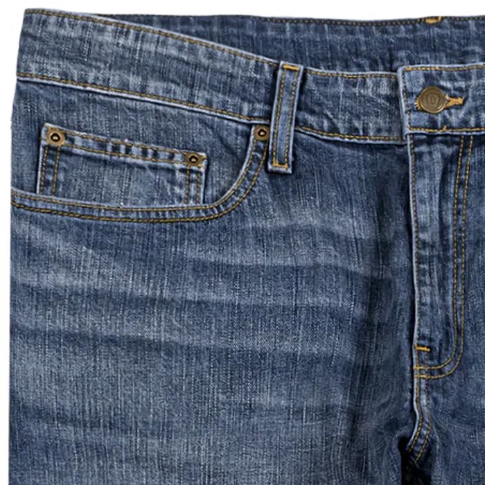 5 Pocket Classic Fit Denim Jean in Medium Wash by Bills Khakis