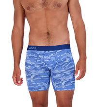 Biker Brief w/ Fly in Blue Camo by Wood Underwear