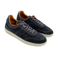 Zeus II Lace-Up Sneaker in Anthracite Suede by Alan Payne Footwear