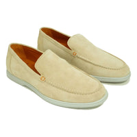 Rio Casual Suede Loafer in Sand by Alan Payne Footwear