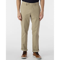 Perma Color Pima Twill Khaki Pants in True Khaki (Flat Front Models) by Ballin