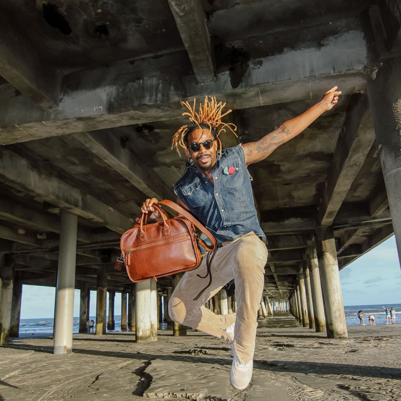 Hank Leather Satchel in Cognac by Will Leather Goods