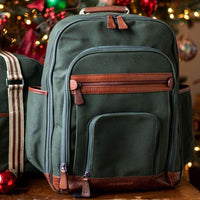 Edward Backpack in Green Canvas by Baekgaard