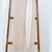 100% Cashmere Double Face Essential Throw (Choice of Colors) by Alashan Cashmere