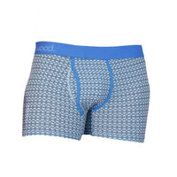 Boxer Brief w/ Fly in Steel Blue Rings by Wood Underwear
