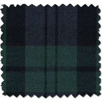 Gentleman's Cotton and Wool Blend Robe in Black Watch Tartan by Viyella