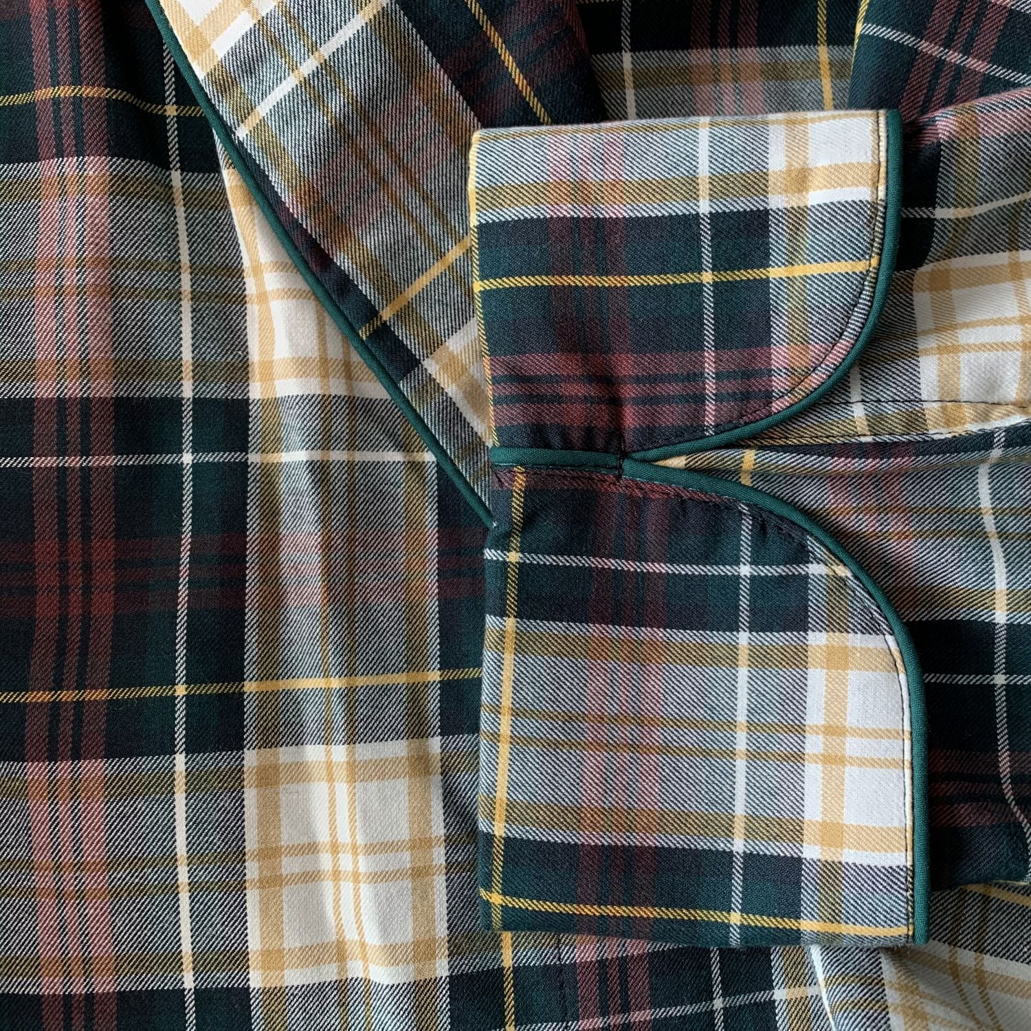 Gentleman's Cotton and Wool Blend Robe in Weathered Campbell Tartan (Size Large) by Viyella