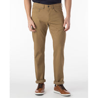 Perma Color Pima Twill 5-Pocket Pants in British Tan (Crescent Modern Fit) by Ballin