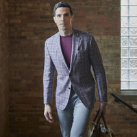 Crew Neck Peruvian Cotton Tee Shirt in Aubergine by Left Coast Tee