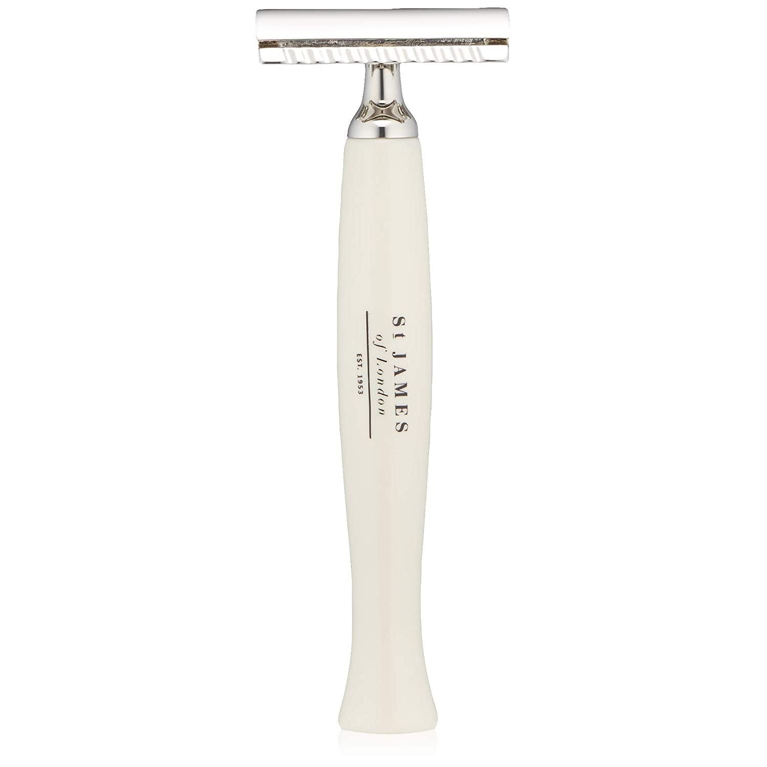 "Cheeky B'stard" Handcrafted Safety Razor in Ivory by St. James of London