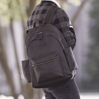 Clark Backpack in Black Leather by Baekgaard
