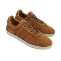Zeus Lace-Up Sneaker in Whiskey Suede by Alan Payne Footwear
