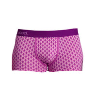 Trunk Style Briefs in Purple Interlock by Wood Underwear