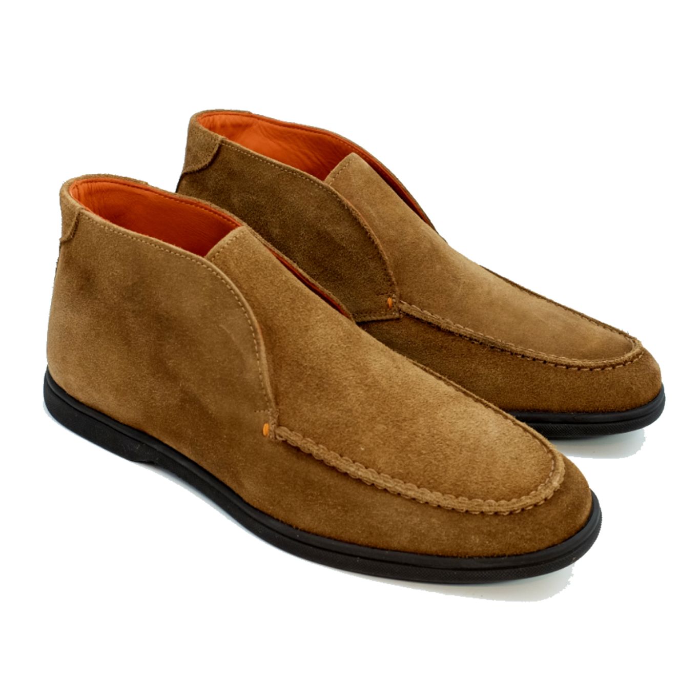 Braco Boot Bravo Moc Toe Suede Boot in Truffle by Alan Payne Footwear