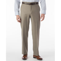 Super 120s Luxury Wool Serge Comfort-EZE Trouser in Taupe (Flat Front Models) by Ballin