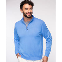 1/4 Zip Mock Neck 100% Cashmere Pullover Sweater (Choice of Colors) by Alashan Cashmere