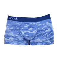Trunk Style Briefs in Blue Camo by Wood Underwear